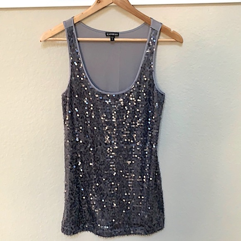 Express Women’s Sequined Tunic Tank